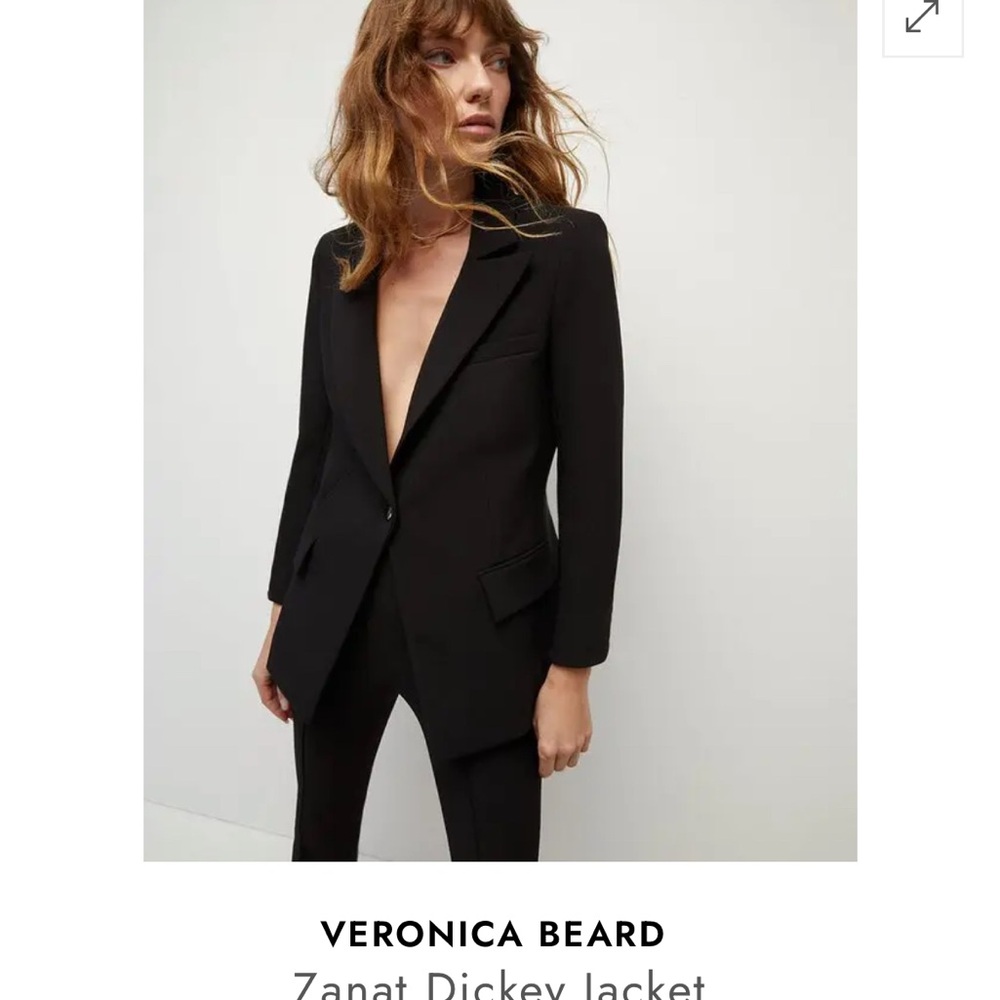 Veronica Beard Black Zanat Dickey Jacket